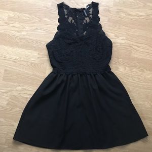 H&M Black Lacy Bachelorette Dress size Small
